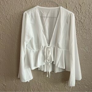 Tie Front Blouse